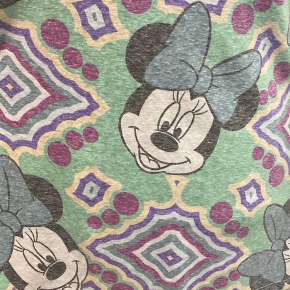 NWT Disneys Minnie Mouse Print , Scoop neck Short Sleeve T |Size Small - Picture 4 of 8